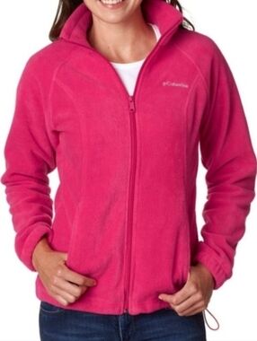 Columbia Women's Hot Pink Full-Zip Fleece Jacket